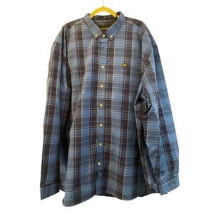 Lyle & Scott // Check Poplin Shirt // Size 4XL // Brand New with Tags